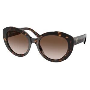 Prada Women PR01YSF Fox Sunglasses Tortoiseshell Frame Brown Gradient Lens 54-19